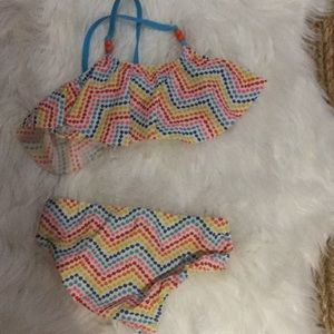 Kids cross strap bikini